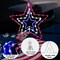 14.2In 4th of July Patriotic Star Lights Decorations, Red White and Blue